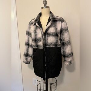 Plaid winter jacket